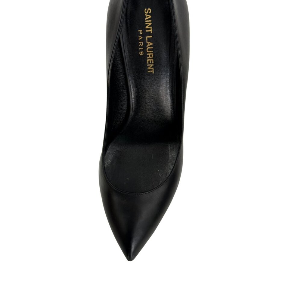 Saint Laurent black platform leather pumps size 10.5 / eu 40.5 - Picture 4 of 8